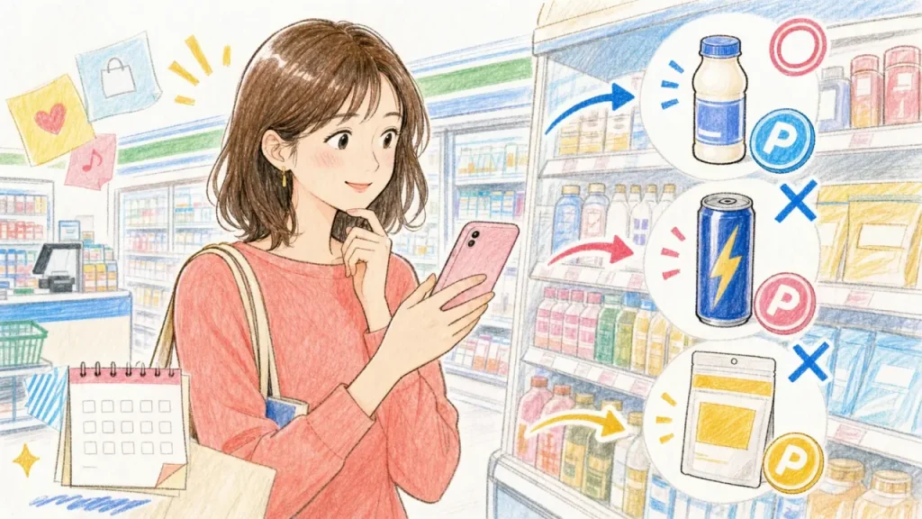 ファミマ「いずれかひとつにポイントプラス」2026年7月注目商品|BifiX 172円で+100ptほか の案内イメージ